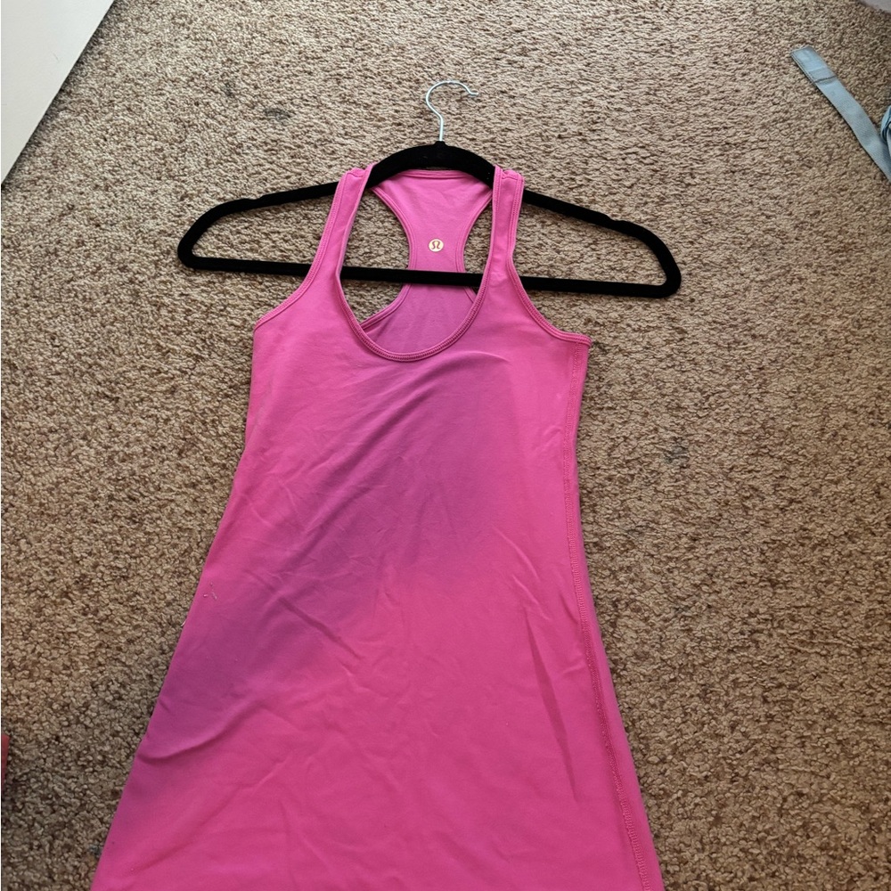 Pink Lululemon Fitted Tank